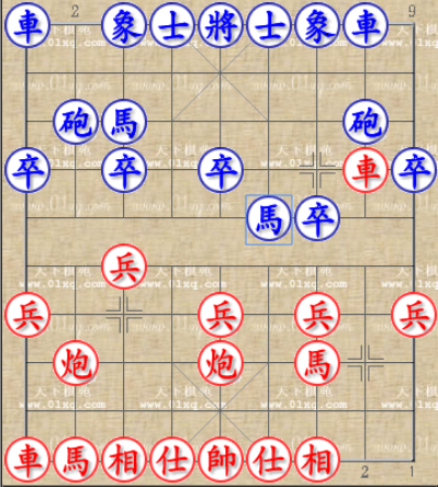 左马盘河的阵型