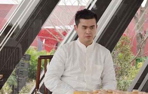 王天一在比赛现场