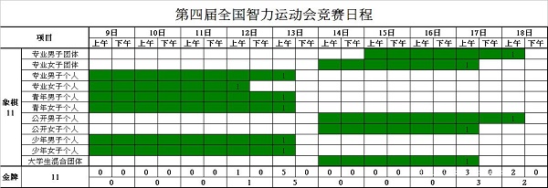赛程表