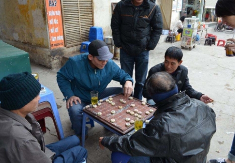 越南街边棋摊