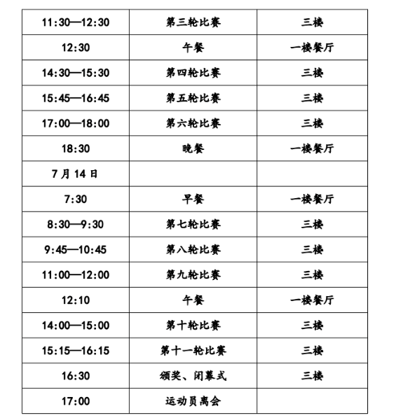 第八届元朗荣华杯象棋公开赛比赛时间安排